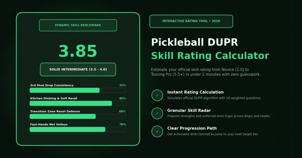 pickleball dupr calculator